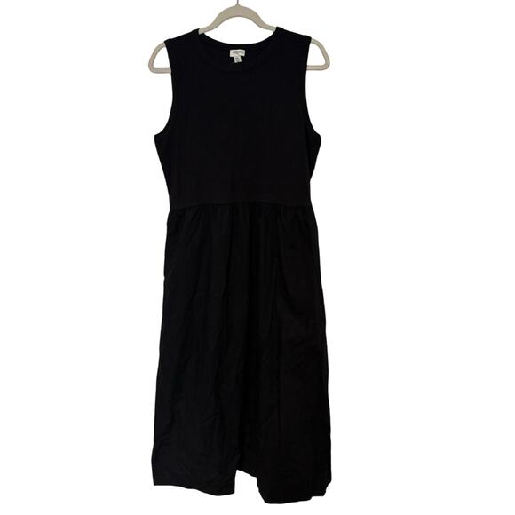 NWT J.Crew Ribbed Knit Mixy Dress In Black Size XL Petite - Picture 2 of 6